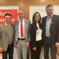 Martin Antretter (2.v.li.) mit Peter Wein, Kerstin von Brincken und Sebastian Bösl.